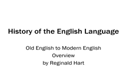 영어의 역사