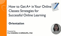 How to Get A+ in Your Online Classes: Startegies fSuccessful Online Learning